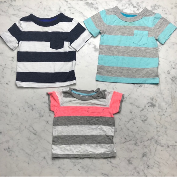 Cherokee Other - Cherokee Carter's Stripe Short Sleeve Pocket Shirt